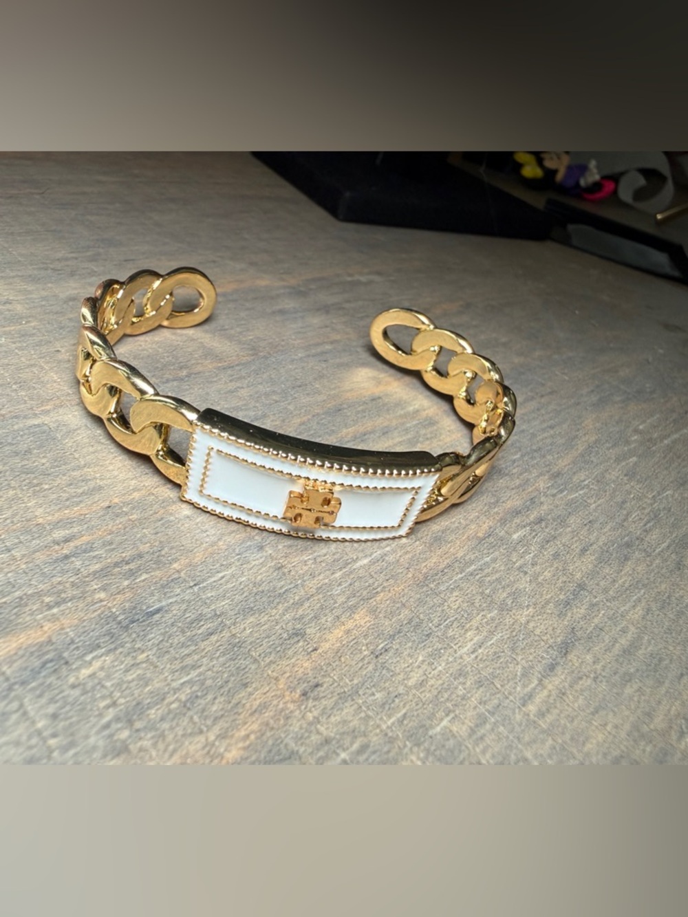 Tory Burch Chain Link Cuff Bracelet